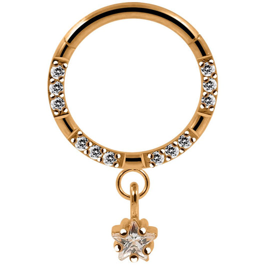 Clicker - Med hänge & CZ stenar