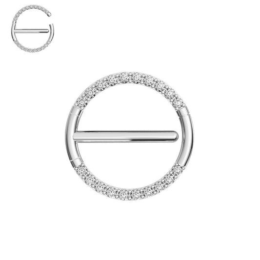 Dubbel Nipple Clicker med stenar - Titan