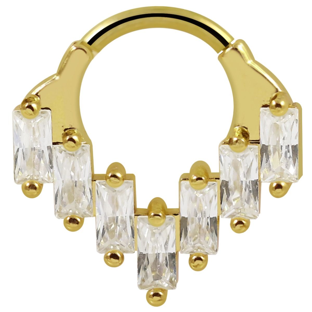 Clicker - Chandelier-stil med CZ stenar